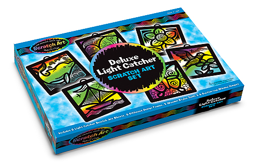 Набор подвесных картинок-витражей «Scratch Art»